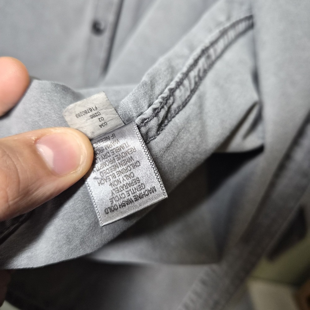 One Star Converse Button Down Chambrey Gray 2XL - Picture 12 of 13